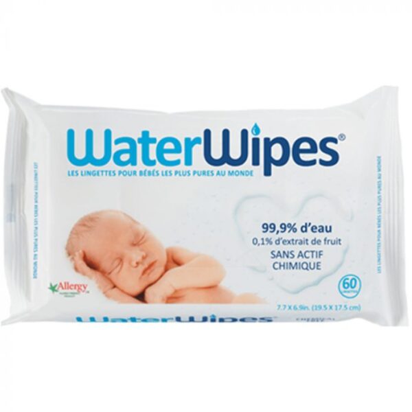 WATERWIPES 60 LINGETTES BEBE