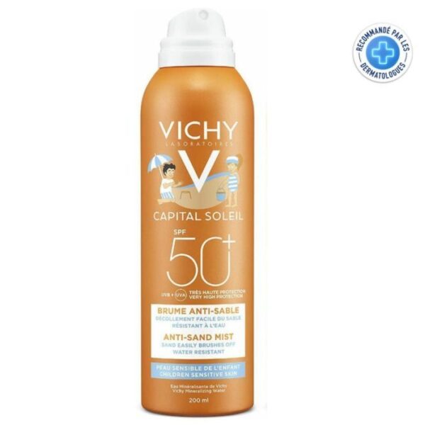 A-117-2.jpg VICHY CAPITAL SOLEIL BRUME SOLAIRE ANTI SABLE ENFANT SPF 50+ 200 ML