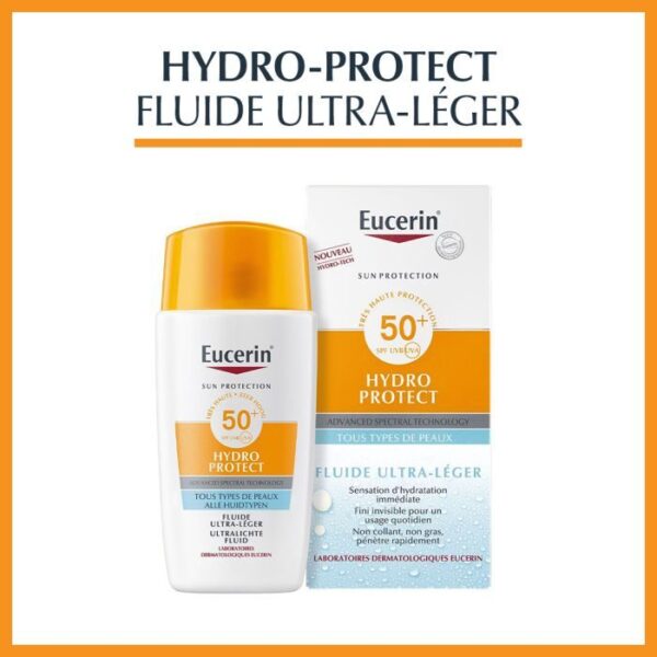 A-362.jpg EUCERIN HYDRO PROTECT FLUIDE ULTRA LEGERSPF 50+ TOUS TYPES DE PEAUX