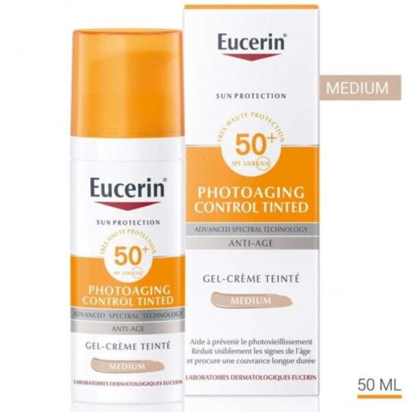 EUCERIN PHOTOAGING CONTROL TINTED SUN GEL CREME SPF 50+