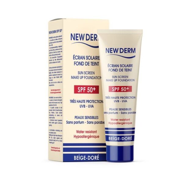 A-387.jpg NEW DERM CREME SOLAIRE SPF 50+ BEIGE DORE 50ML
