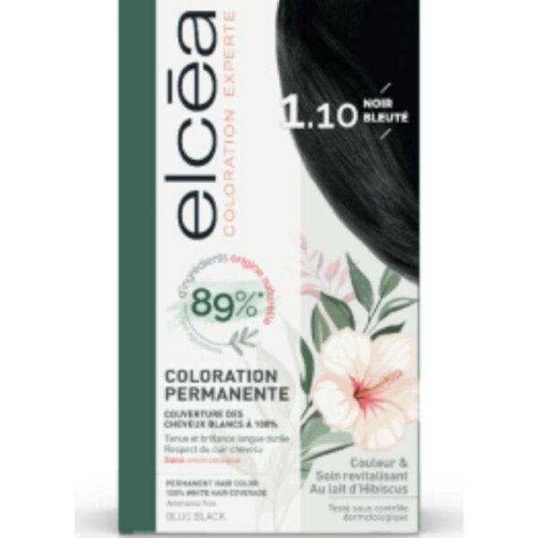 ELCEA COLORATION PERMANANTE NOIR BLEUTE 1.10