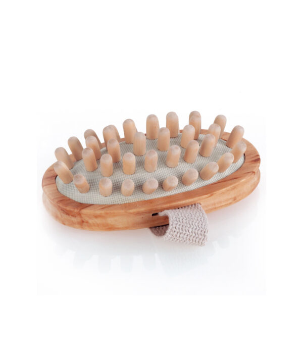 Mockups Design Brosse de massage et drainage en bambou